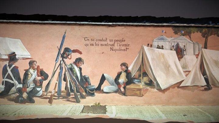 Fresque Napoléon 1er par Claire Aton